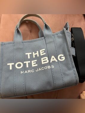 Marc Jacobs Light Blue Canvas The Mini Tote Bag